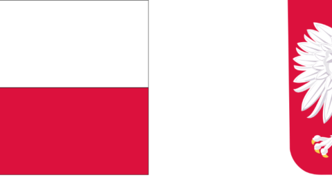 Logotyp dofinansowania ze środków krajowych - flaga i godło Polski