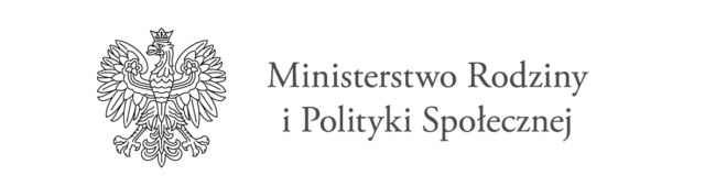 na zdjęciu widać logo Ministerstwa Rodziny i Polityki Społecznej