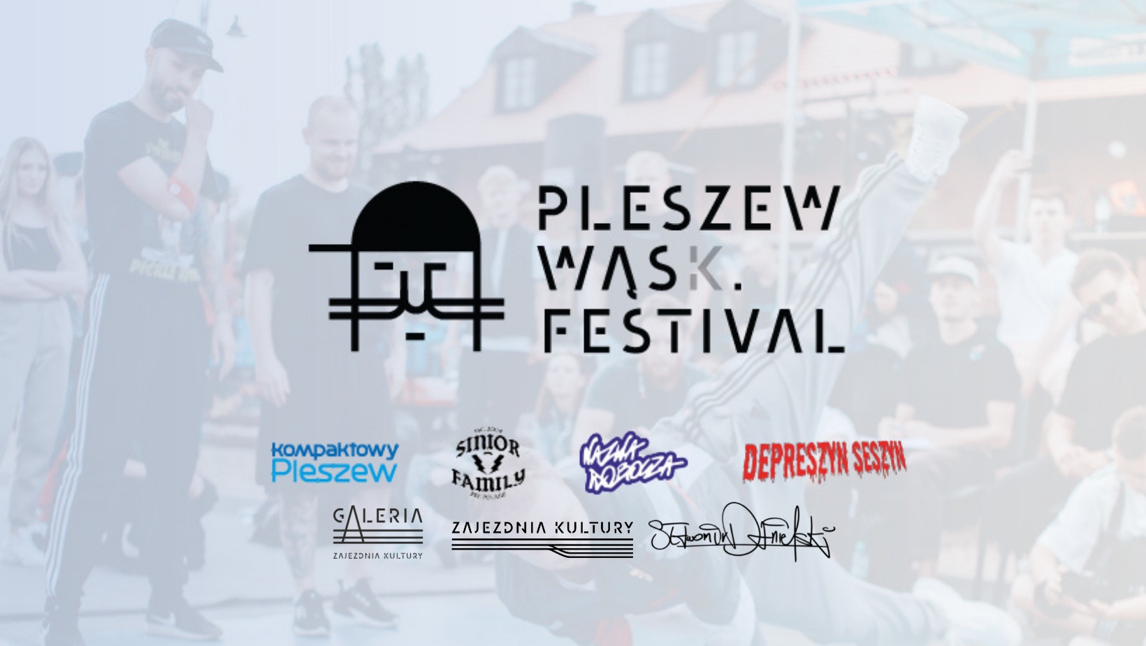 na plakacie znajduje się logo pleszew wąsk. festival oraz logotypy organizatorów