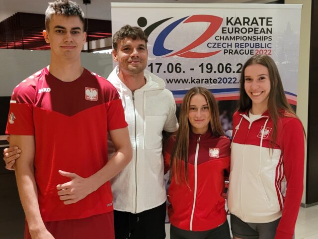 zawodnicy Pleszewskiego Klubu Karate na Mistrzostwach Europy w Pradze