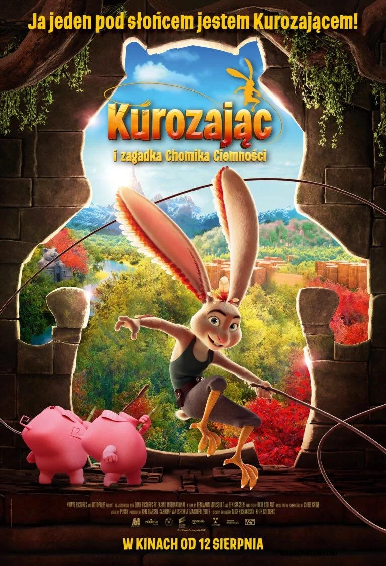 plakat filmu kurozając z królikiem na pierwszym planie