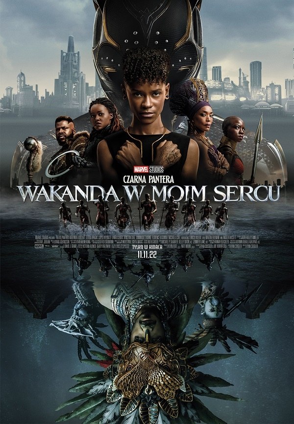 Plakat filmu Czarna Pantera Wakanda w Moim Sercu emitowanego w Kinie Hel w Pleszewie