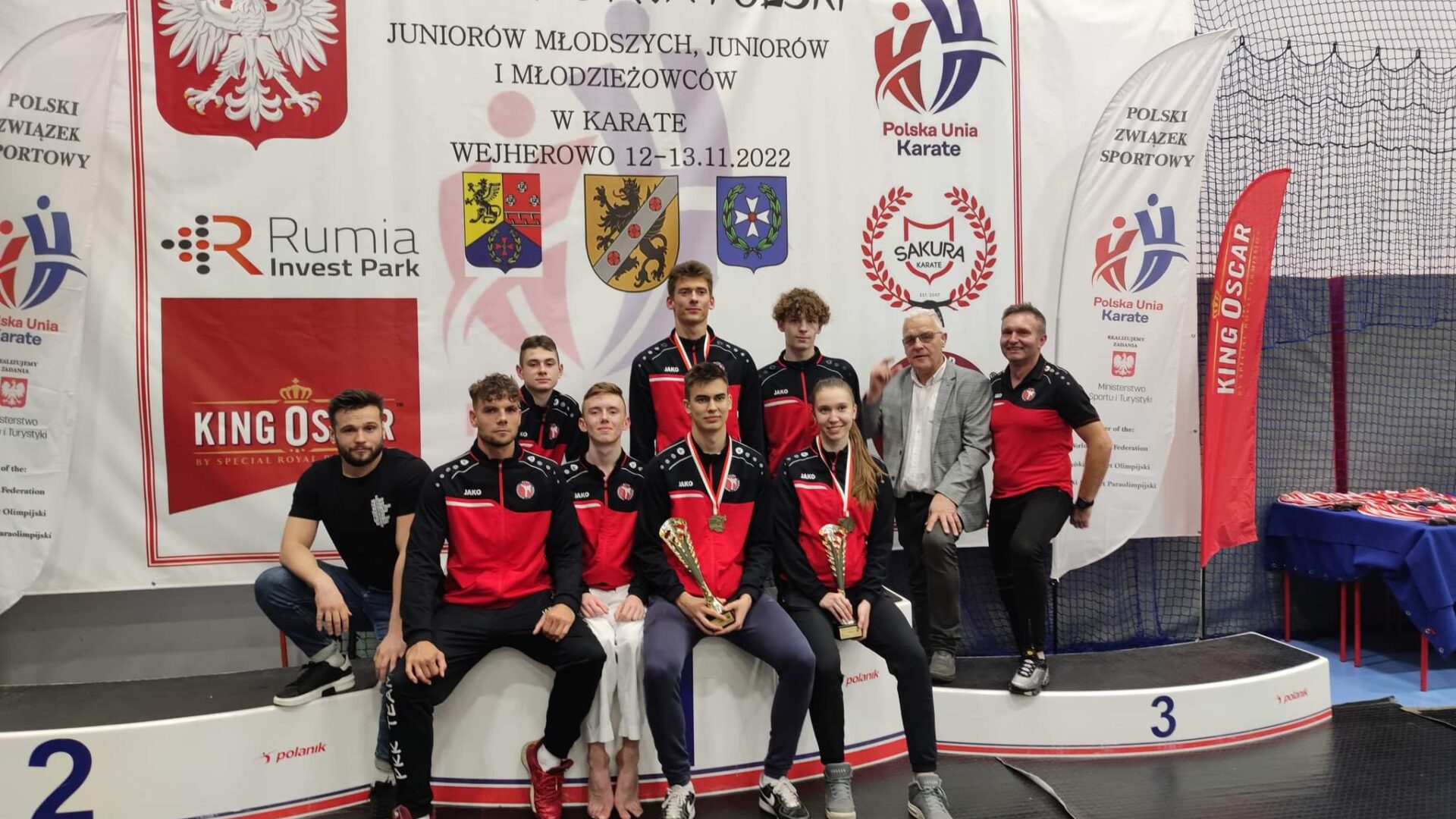 Zawodnicy Pleszewskiego Klubu Karate na Mistrzostwach Polski w Karate w Wejherowie