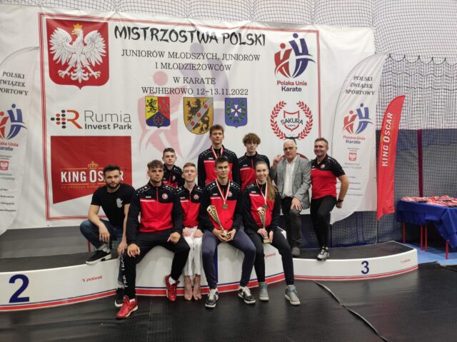 Zawodnicy Pleszewskiego Klubu Karate na Mistrzostwach Polski w Karate w Wejherowie 