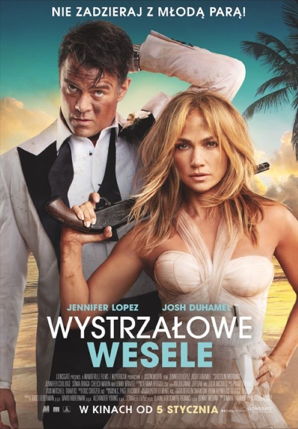 Plakat filmu Wystrzałowego Wesele emitowanego w kinie Hel w Pleszewie w dniach 20-22 stycznia 2023r.