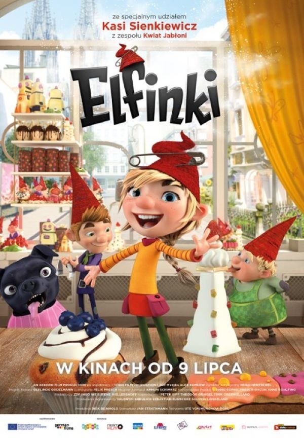 Plakat filmu Elfinki emitowanego w kinie Hel w Pleszewie