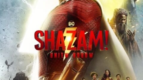 Plakat filmu SHAZAM! GNIEW BOGÓW - 2D Dubbing - PREMIERA emitowanego w kinie Hel w Pleszewie