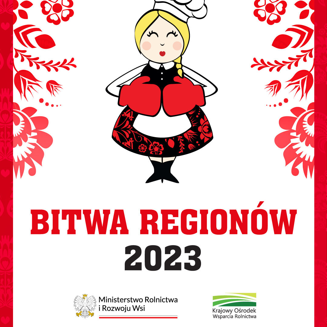 Plakat ogólnopolskiego konkursu kulinarnego Bitwa Regionów