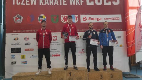 Zawodnicy Pleszewskiego Klubu Karate na podium turnieju rankingowego w Tczewie.