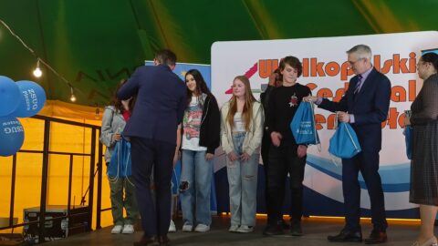 Wręczenie nagród w konkursach organizowanych podczas VII Wielkopolskiego Festiwalu Rzemiosła w Pleszewie.