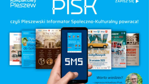 Ulotka dotycząca uruchomienia usługi PISK Pleszew.