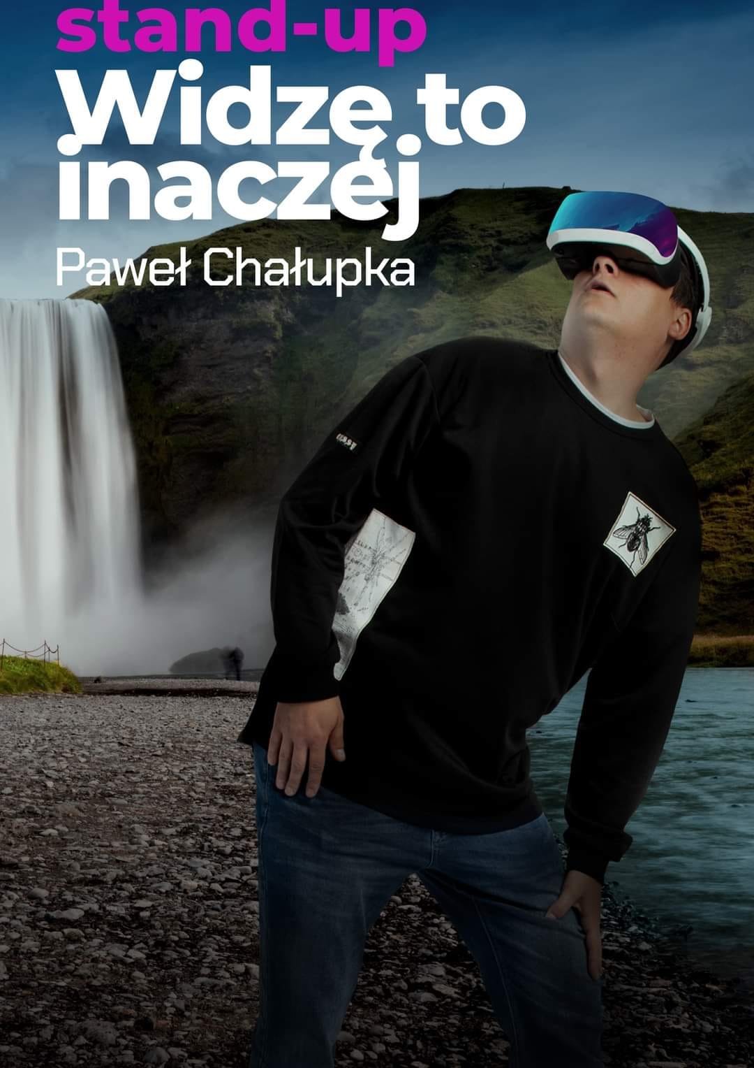 Plakat Stand-up Paweł Chałupka "Widzę to inaczej".