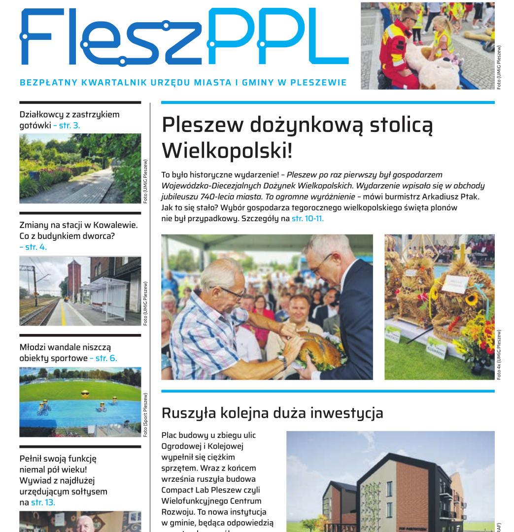Okładka kwartalnika samorządowego Flesz PPL nr 3(11)/2023.