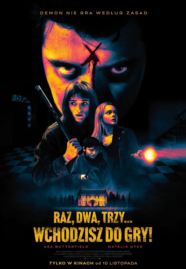 Plakat filmu RAZ DWA TRZY... WCHODZISZ DO GRY! - 2D napisy emitowanego w kinie Hel w Pleszewie.