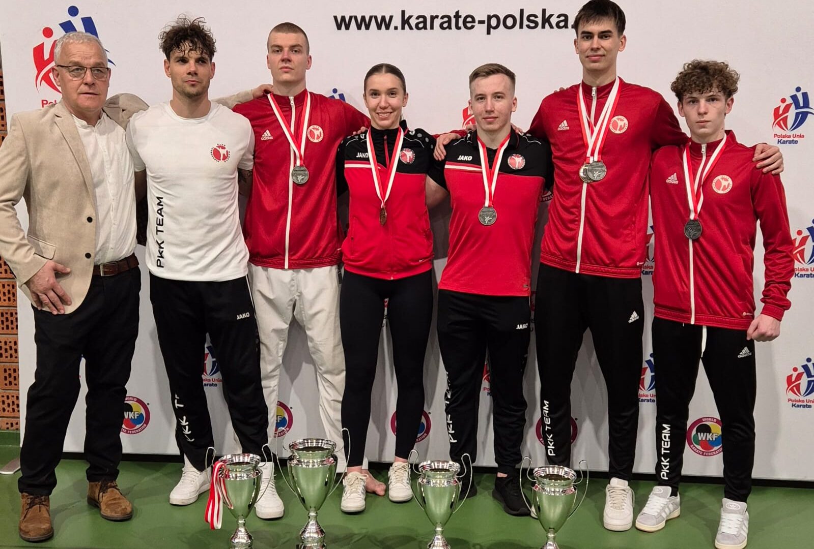 Drużyna Pleszewskiego Klubu Karate na Mistrzostwach Polski.