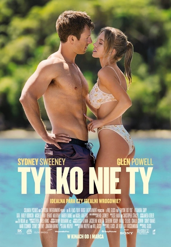 Plakat filmu TYLKO NIE TY - 2D napisy emitowanego w kinie Hel w Pleszewie.