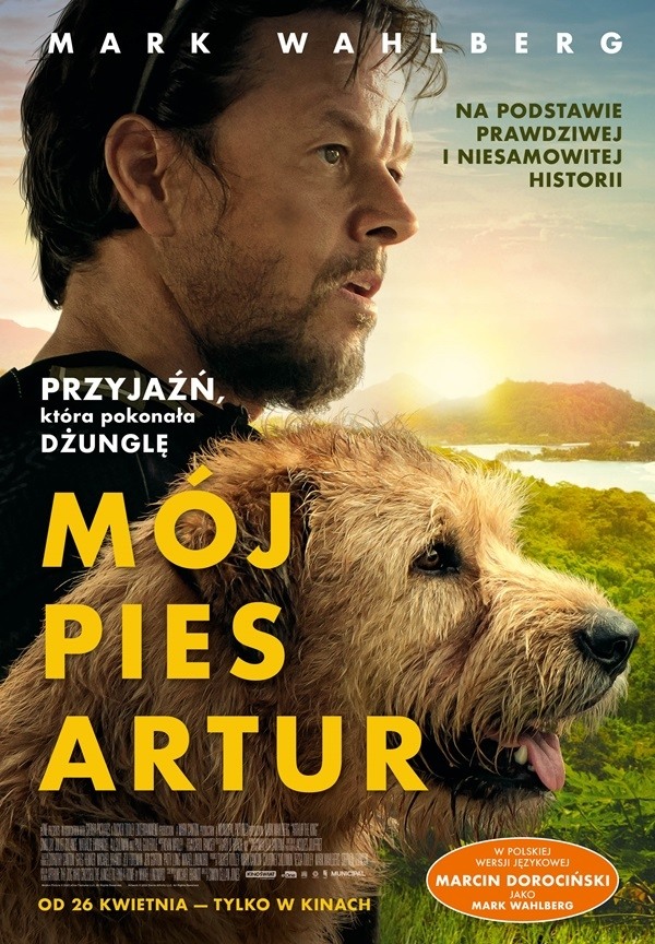 Plakat filmu MÓJ PIES ARTUR - 2D dubbing - Premiera Krajowa emitowanego w kinie Hel w Pleszewie.