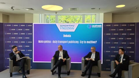 Debata pleszewskiego samorządu pt. "Mała gmina duży transport publiczny" zorganizowana podczas Local Trends w Sopocie.