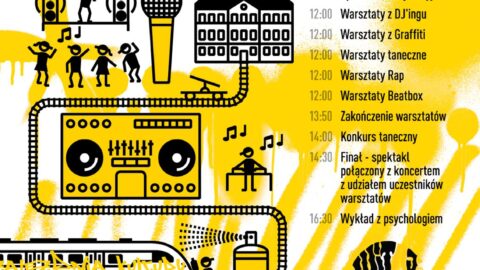 Plakat Pleszew Wąsk. Festival odbywającego się 5 i 6 lipca w Pleszewie.