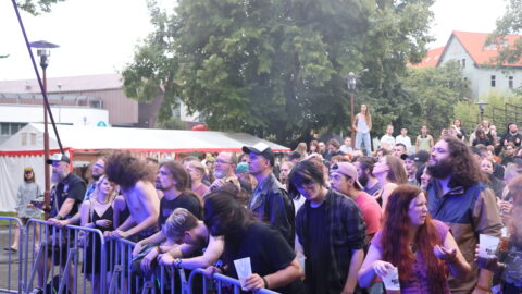 Publiczność podczas koncertu na festiwalu Red Smoke w Pleszewie.
