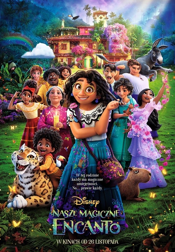 Plakat filmu NASZA MAGICZNE ENCANTO - 2D dubbing. emitowanego w kinie Hel w Pleszewie.