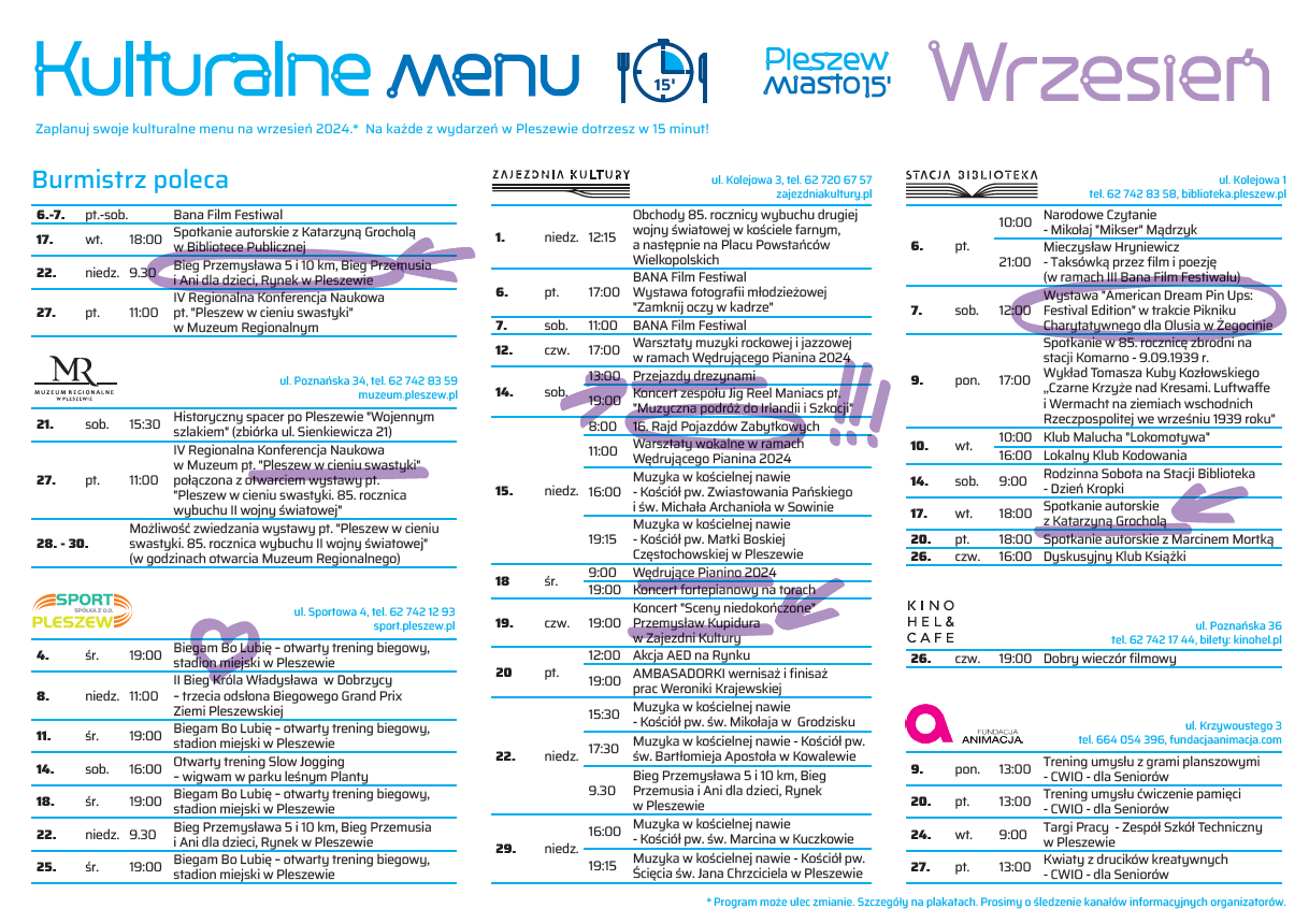 Kulturalne menu na wrzesień 2024