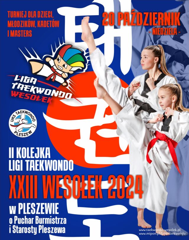 Plakat turnieju Wesołek CUP na Halu sportowej w Pleszewie 20 października 2024 r.