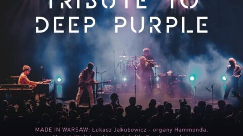 Plakat koncertu Tribute to Deep Purple organizowanego w Zajezdni Kultury w Pleszewie 23 listopada 2024 r. o godzinie 18:00.