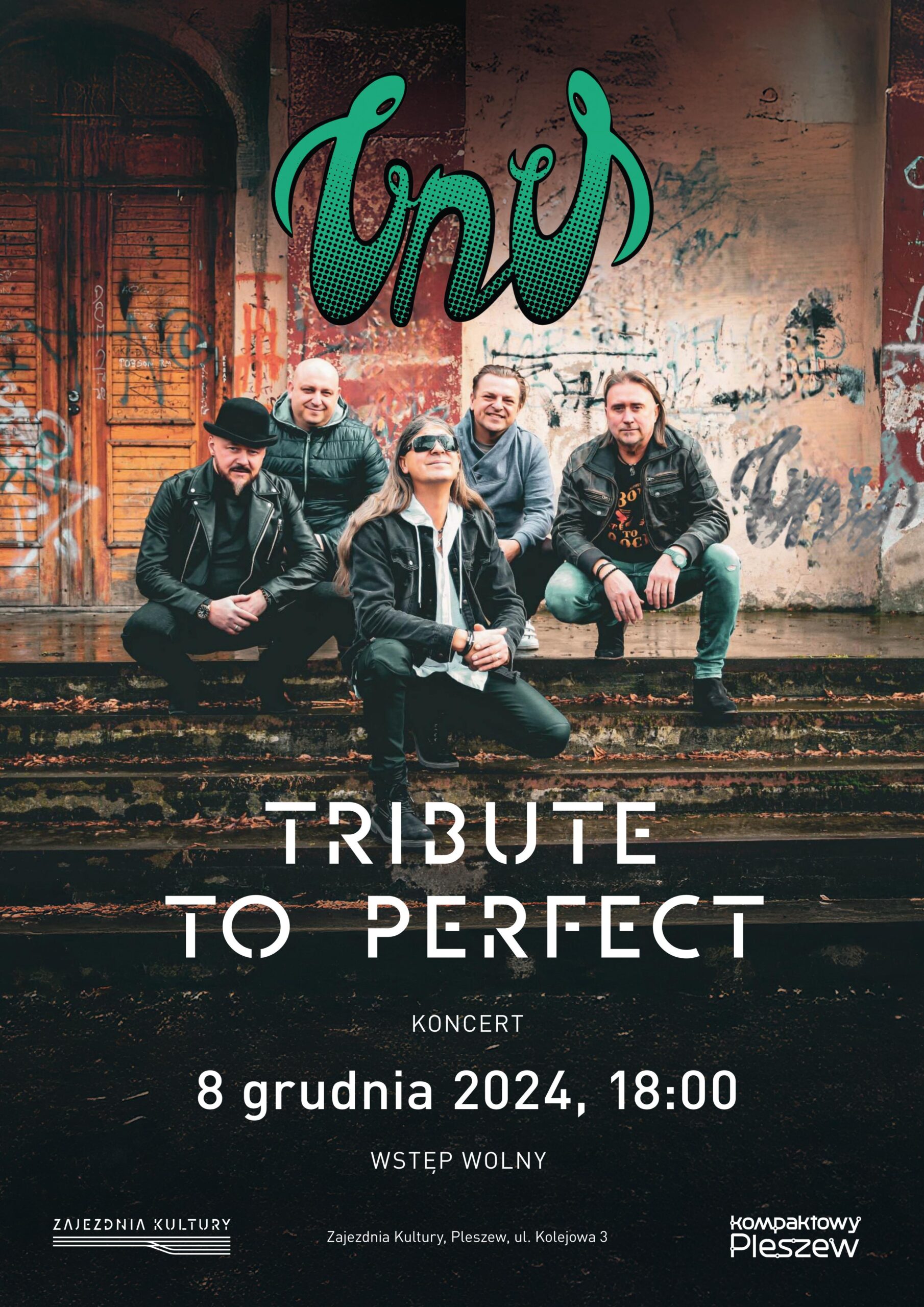 Koncert UNU w Zajezdni Kultury w Pleszewie - plakat