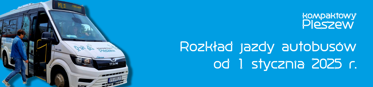 Baner rozkładu komunikacji publicznej od stycznia 2025 r.