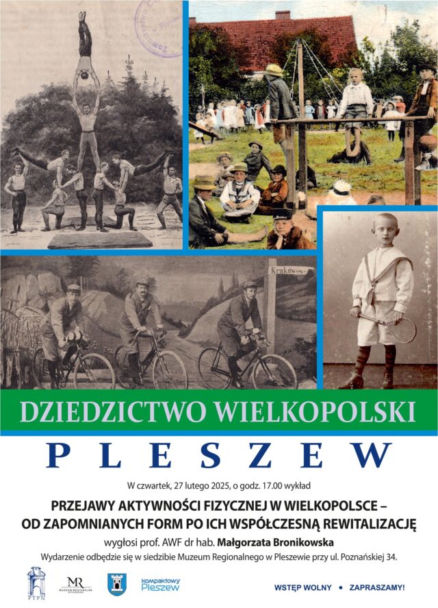 plakat wykładu w muzeum regionalnym w Pleszewie 27 lutego 2025 r. o godz. 17:00