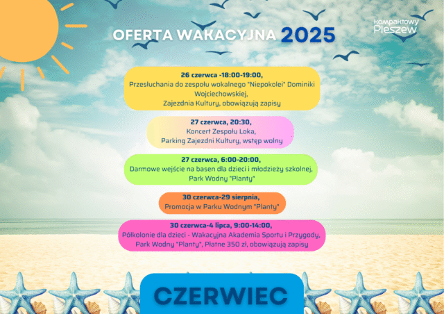 oferta wakacyjna MiG Pleszew na czerwiec 2025