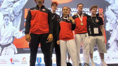 Ekipa Pleszewskiego Klubu Karate na Mistrzostwach Polski