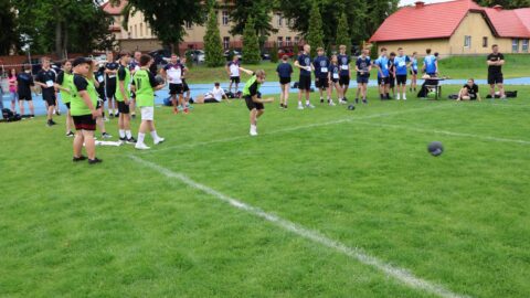 Bossel w ramach Olimpiady Sportowej PPL na boisku stadionu miejskiego