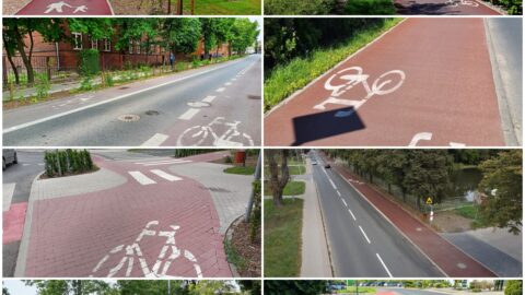 Kompilacja zdjęć dróg rowerowych w MiG Pleszew