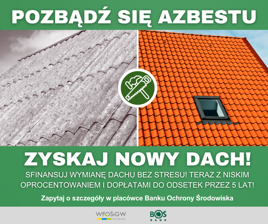 grafika promująca usuwanie azbestu