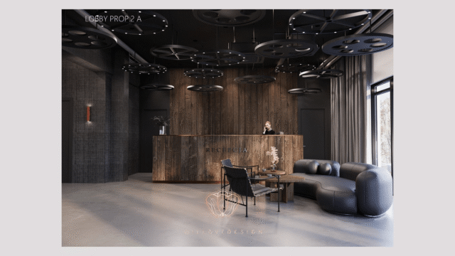 recepcja hotelu w budynku compact lab pleszew.