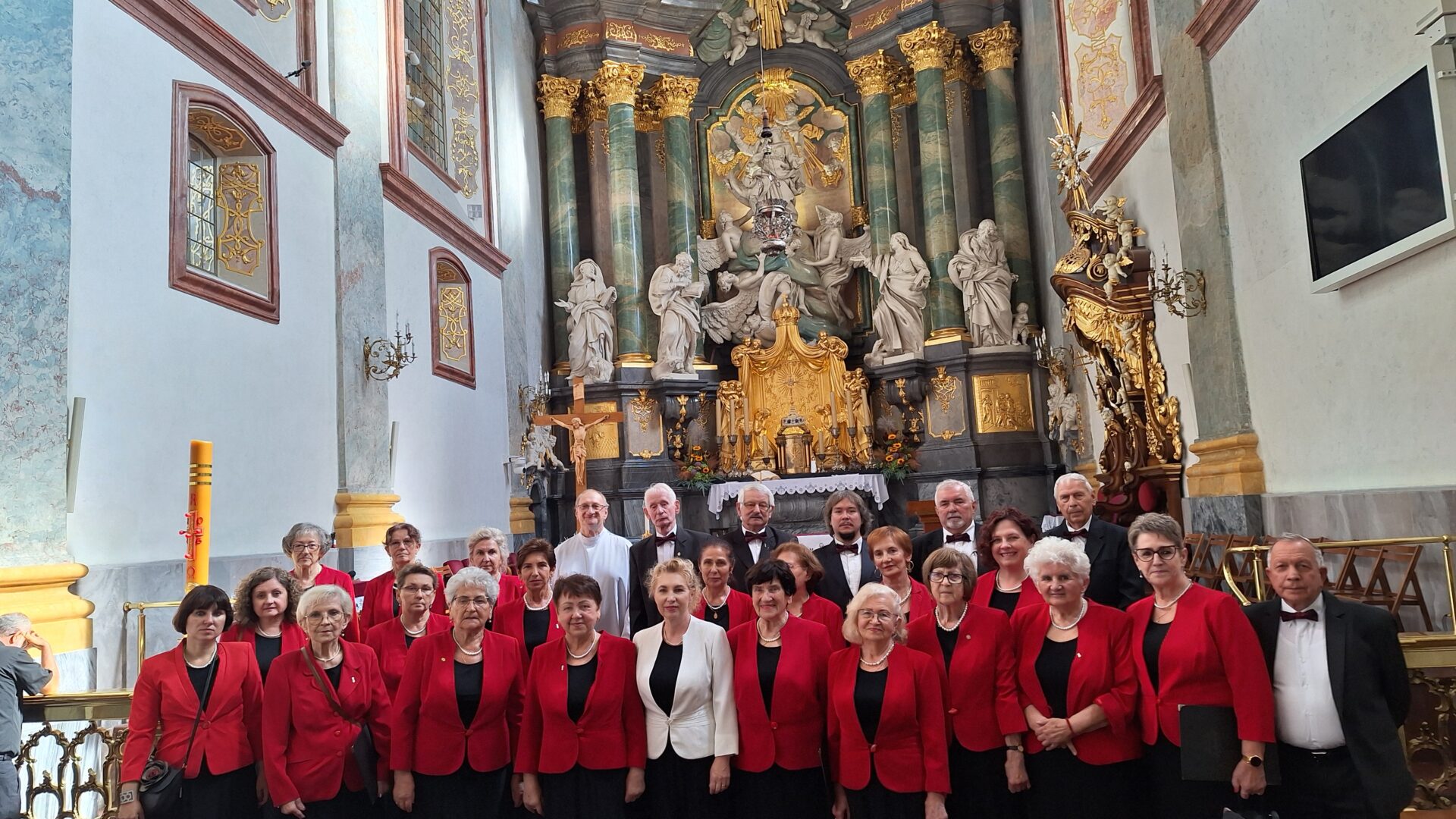Chór Lutnia na pielgrzymce na Jasnej Górze w Częstochowie.