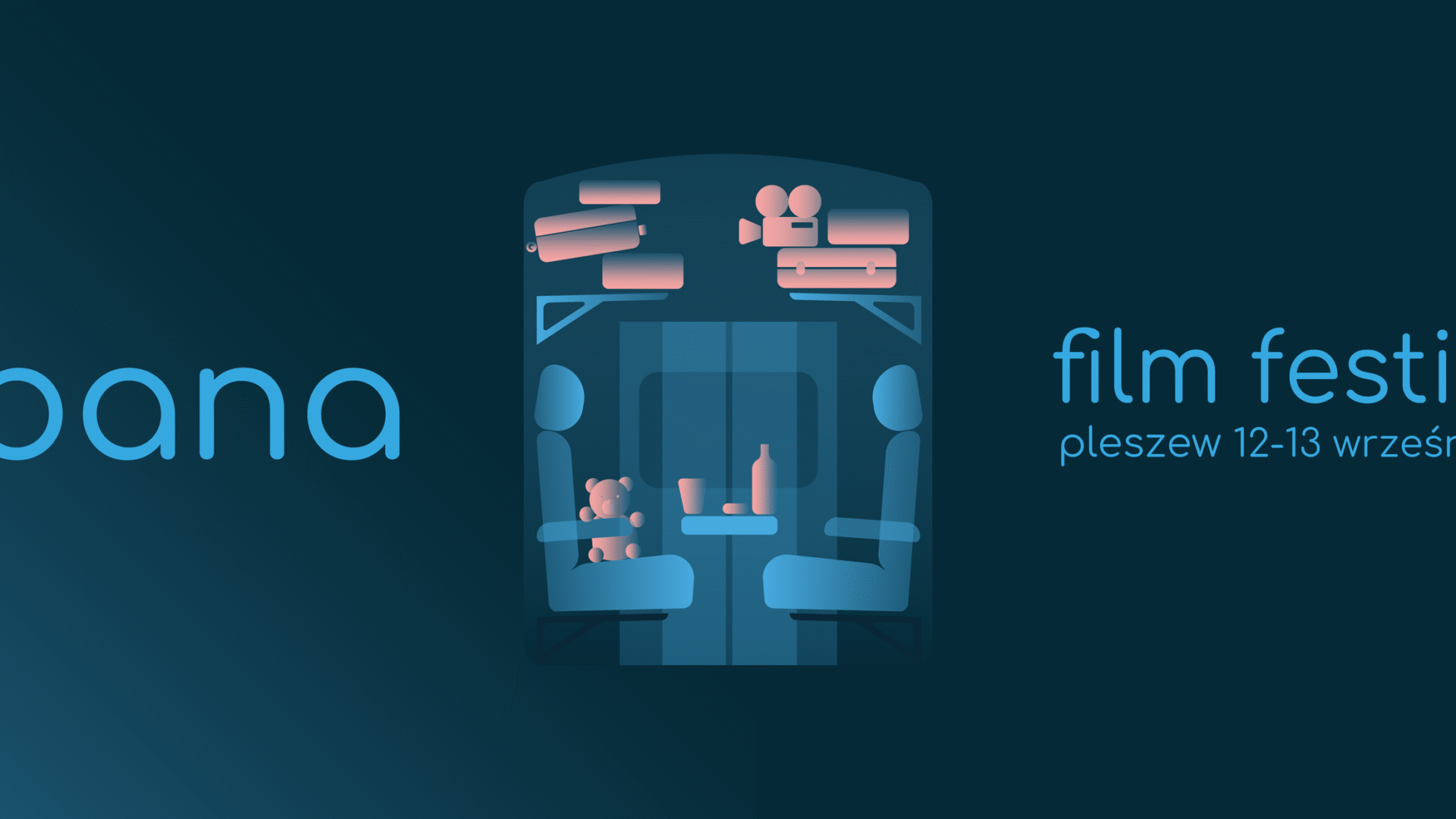 plakat 4. bana film festiwalu odbywającego się w Zajezdni Kultury w Pleszewie.