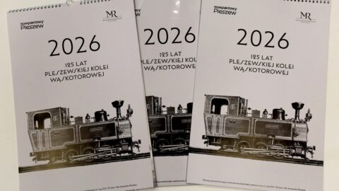 Kalendarze wydawane przez Muzeum Regionalne w Pleszewie z okazji 125-lecia pleszewskiej wąskotorówki.