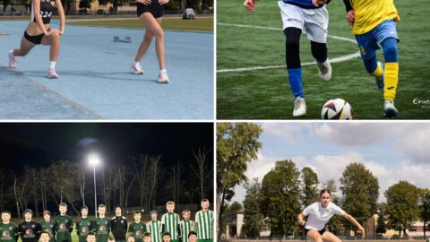 zdjęcie dzieci uprawiających sport na obiektach spółki sport Pleszew.